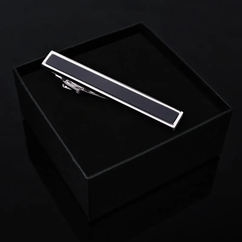 ANBBAS Exquisite Tie Pins Combining Gold Plated K, S925 Sterling Silver and Gemstones for Business Attire