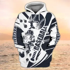 Baseball Unisex T Shirt, 3D All Over Print Baseball Zip Up Hoodie And Bomber, Gift For Baseball Lover