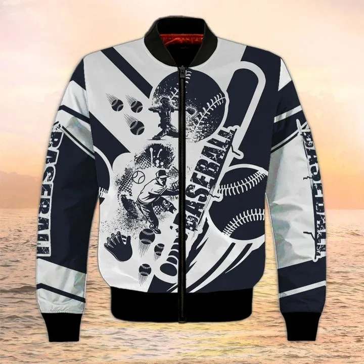 Baseball Unisex T Shirt, 3D All Over Print Baseball Zip Up Hoodie And Bomber, Gift For Baseball Lover