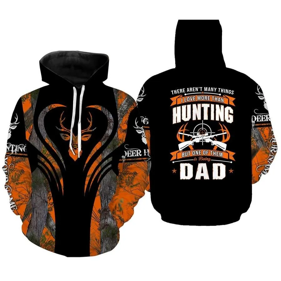 Custom Name 3D All Over Print Shirts Hunting Dad, Father Day Gift From Son Daughter