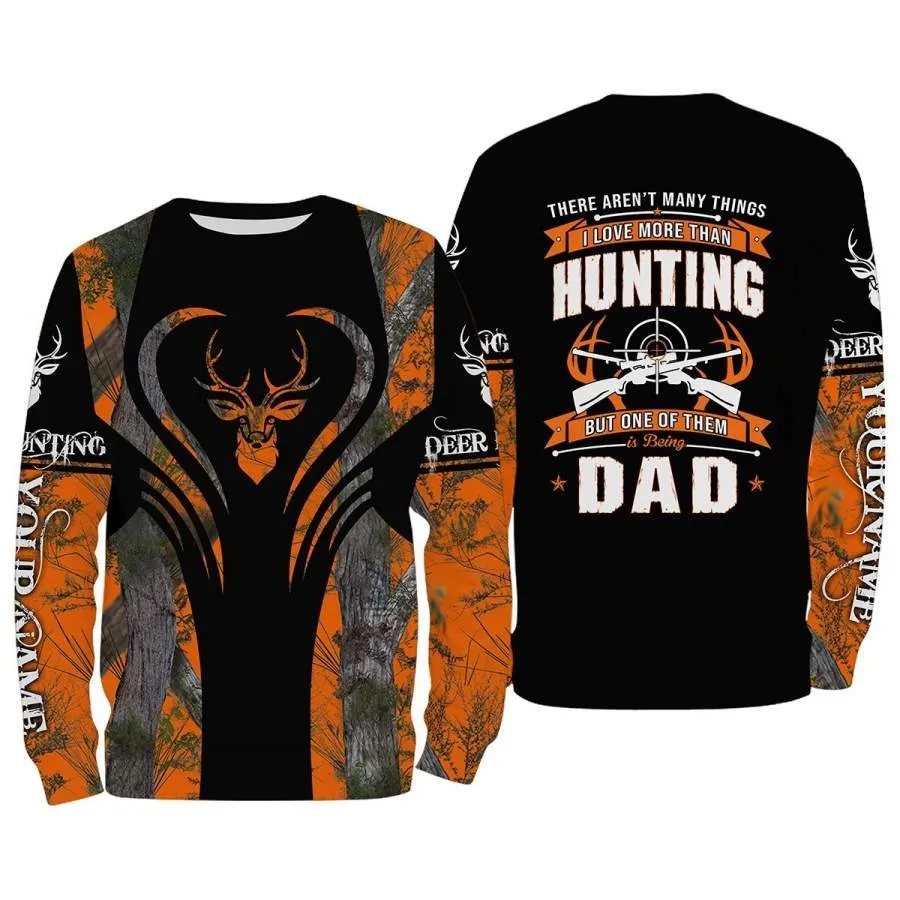 Custom Name 3D All Over Print Shirts Hunting Dad, Father Day Gift From Son Daughter