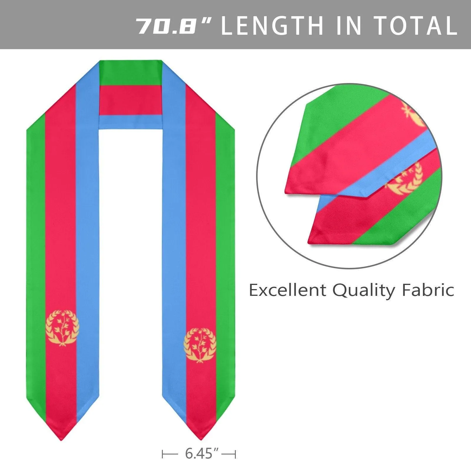 Eritrean Flag Graduation Stole