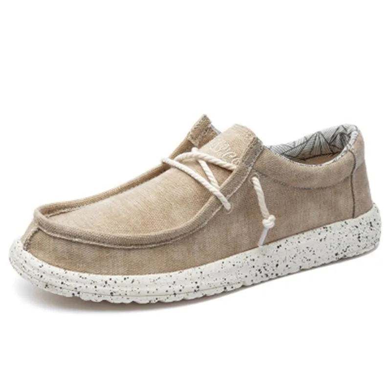 Mens Lightweight Plus Size Casual Canvas Loafers