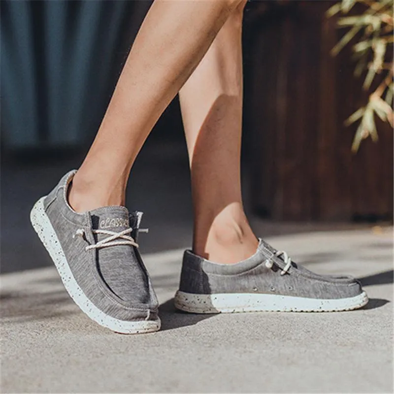 Mens Lightweight Plus Size Casual Canvas Loafers