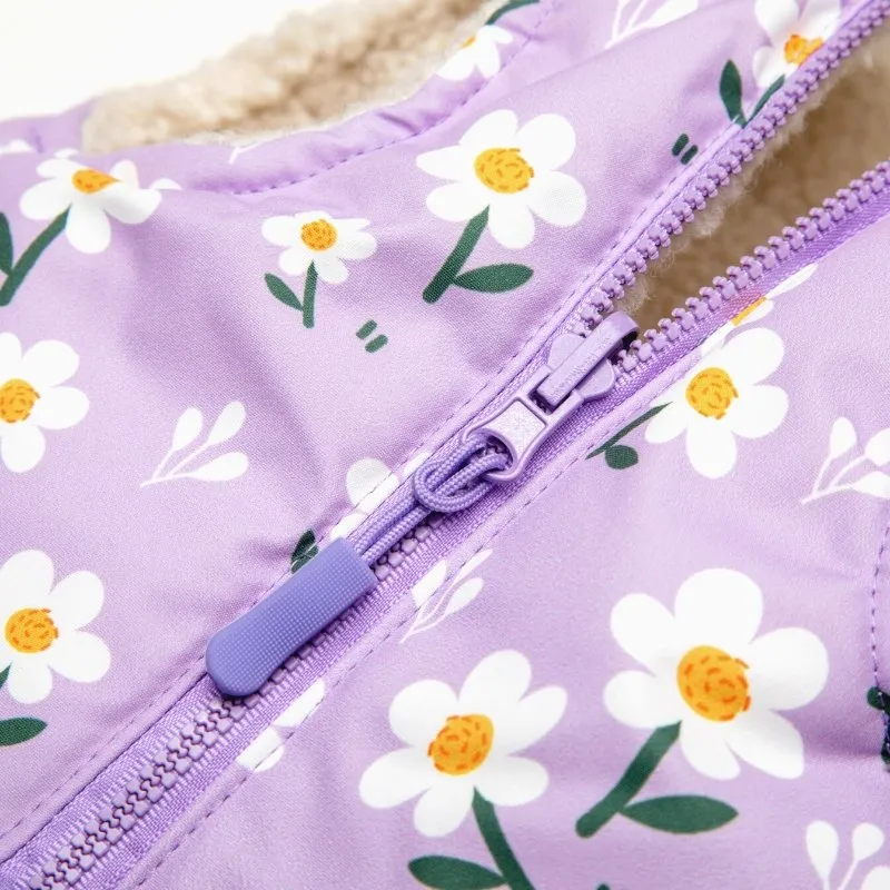 Purple Daisy Reversible Cozy Fleece Vest™