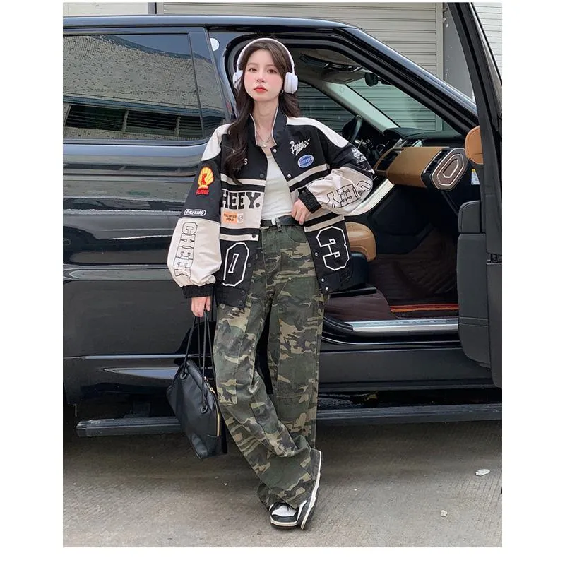 Retro Loose Fit Street Style Motorcycle Jacket