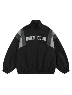 Thesupermade Patchwork Contrasting Windbreaker Jacket