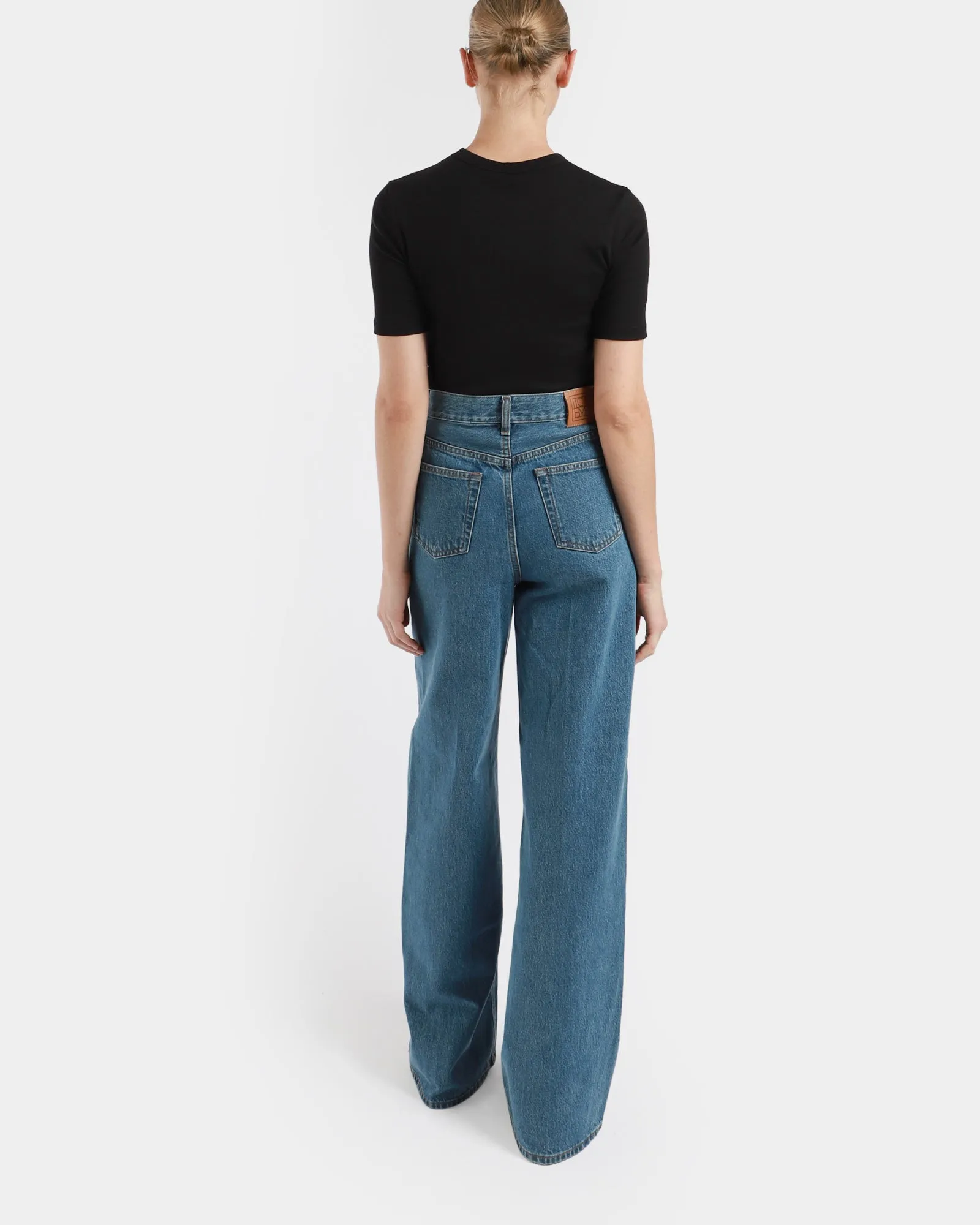 Wide Leg Denim Jeans